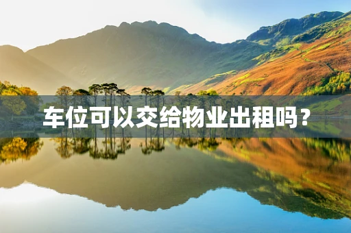 车位可以交给物业出租吗？