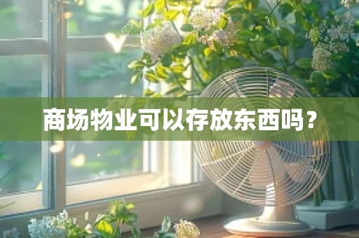 商场物业可以存放东西吗？