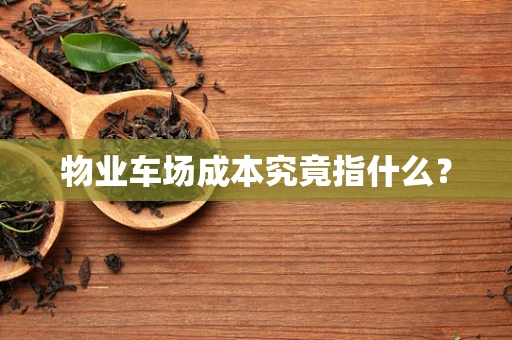 物业车场成本究竟指什么？