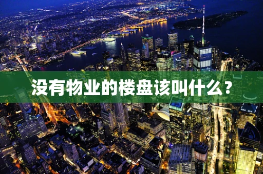 没有物业的楼盘该叫什么？