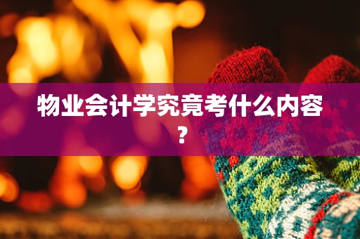 物业会计学究竟考什么内容？