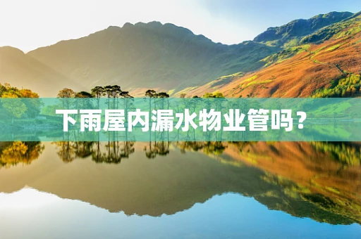 下雨屋内漏水物业管吗？