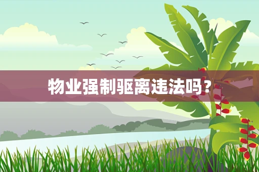 物业强制驱离违法吗？
