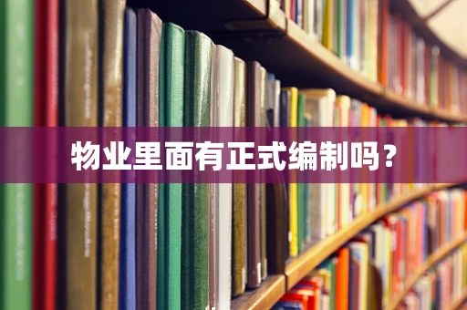 物业里面有正式编制吗？