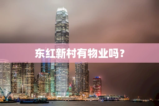 东红新村有物业吗？