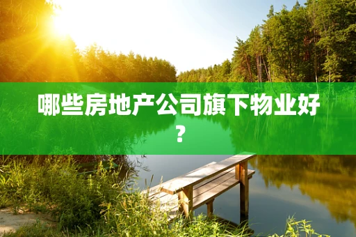 哪些房地产公司旗下物业好？