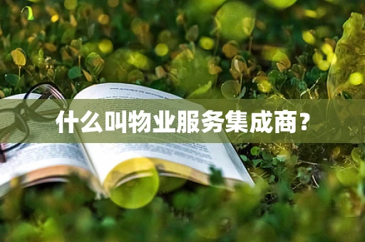 什么叫物业服务集成商？