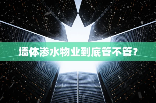 墙体渗水物业到底管不管？