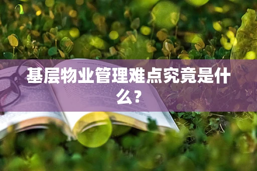 基层物业管理难点究竟是什么？