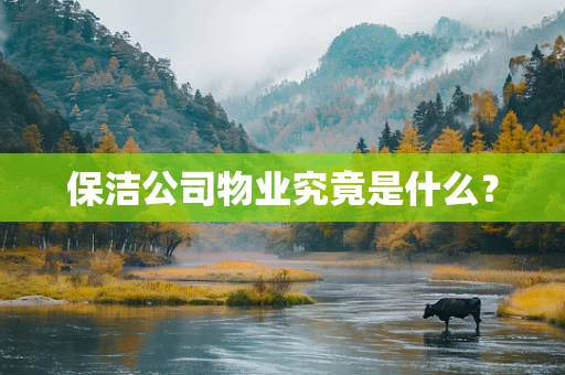 保洁公司物业究竟是什么？