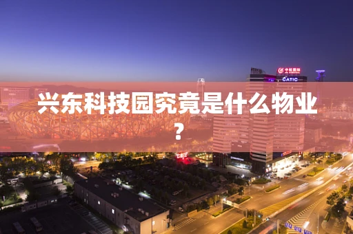 兴东科技园究竟是什么物业？