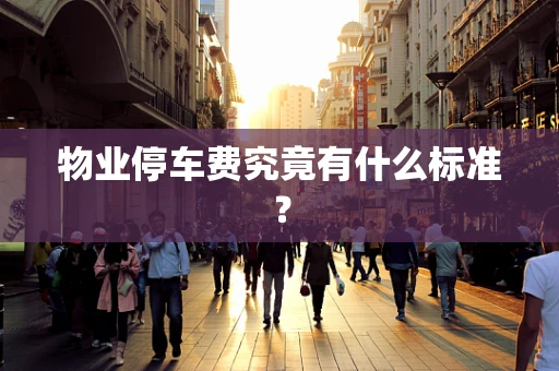 物业停车费究竟有什么标准？