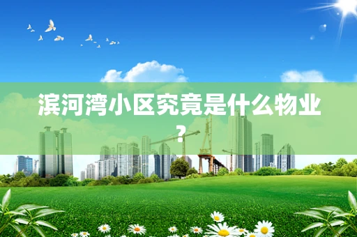 滨河湾小区究竟是什么物业？