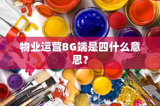 物业运营BG端是四什么意思？