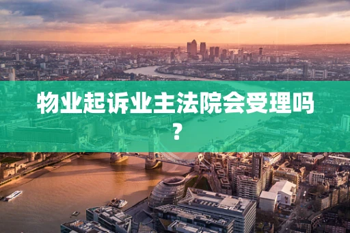 物业起诉业主法院会受理吗？