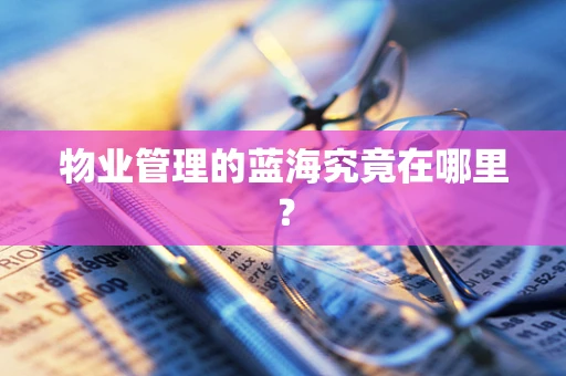 物业管理的蓝海究竟在哪里？
