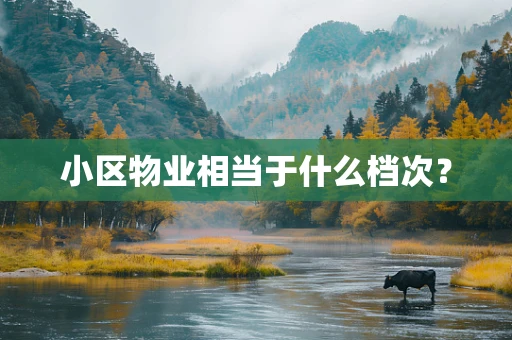 小区物业相当于什么档次？