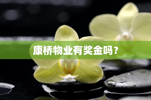 康桥物业有奖金吗？
