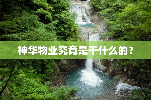 神华物业究竟是干什么的？