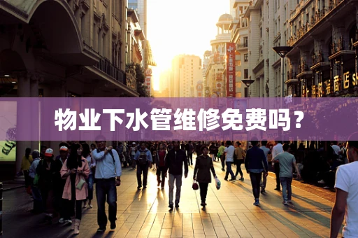 物业下水管维修免费吗？