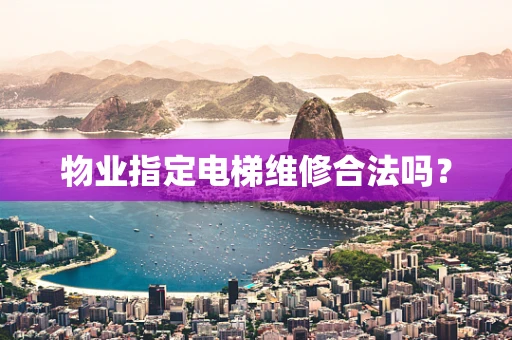 物业指定电梯维修合法吗？