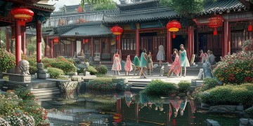 中堂现在物业美女多吗？
